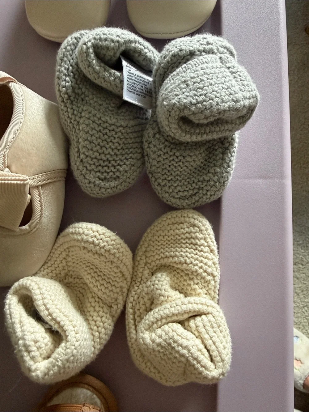 H&M Neutral Baby Shoes Set in Cream, Beige, Tan, Gray, White